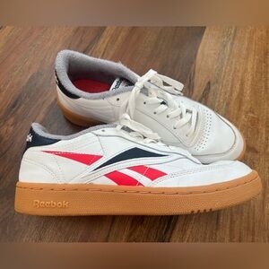 Reebok Classic White Sneakers with Gum Sole - Men’s size 7.5 (Woman’s size 9.5)